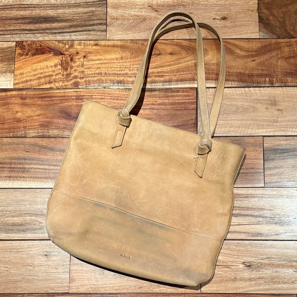 Able Camel Leather Tote